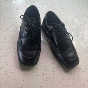 Sonoma Boys Black Leather Lace-Up Dress Shoes